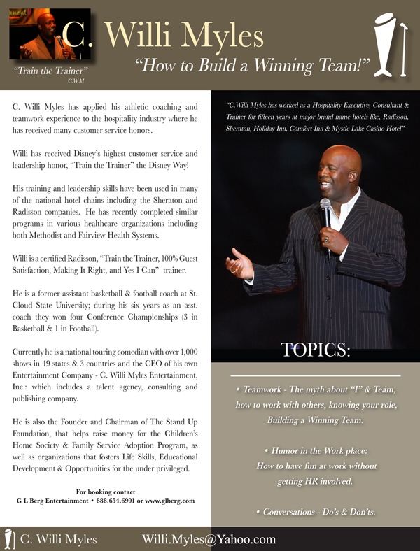 C Willi Myles Motivates